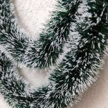 4米/件圣诞树装饰花环，人造树叶花环，圣诞树裙，圣诞节和新年派对家居装饰，绿色花环，最佳礼物，生日圣诞装饰，冬季房间装饰，圣诞装饰，家居圣诞礼物，圣诞装饰 - 彩色 - 查看 2