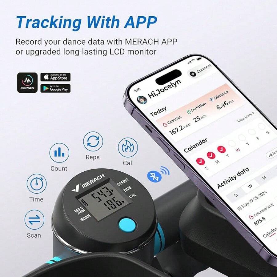 MERACH Mini Stepper For Exercise, Twist Stair Stepper 330LBS Capacity