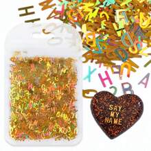 1 Bag Holographic Glitter English Alphabet Flakes For Epoxy Resin Filling Laser Letter Sequins For Resin Filler Silicone Mold Handmade DIY - Multicolor - View 10