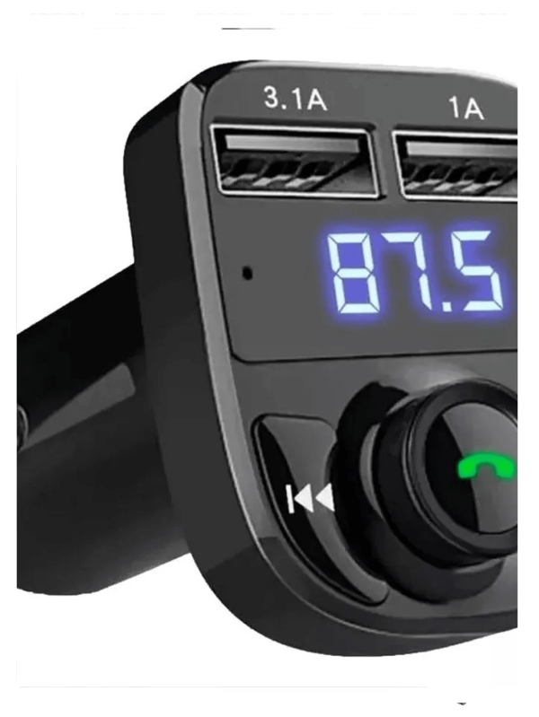 Transmisor Receptor Radio Bluetooth 5.0 Inalámbrico Manos Libres Coche Fm