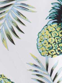 1 件夏威夷花朵印花可爱 T 恤宠物服装，适合贵宾犬等小型犬 - 白色 - 查看 7