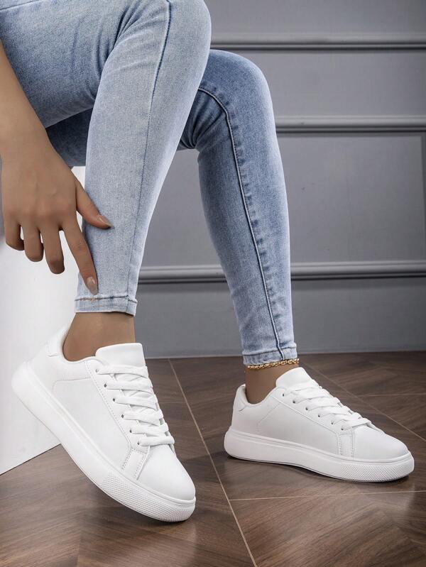 Couples Shoes, Size 36-45, Women's Casual Shoes And Men's Athletic Sneakers, Lace-Up Soft Bottom Flat Comfortable Men's Shoes, Light And Low-Top Everyday Wear