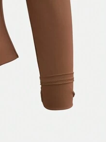 XLLAIS Fall Winter Outfits Spring Stretch Base Slim Top Women Casual Club Long Sleeved Red T-Shirt