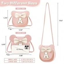 Girls' Wallet, Toddler Wallet, Letter S Crossbody Bag, Cute Birthday Gift For Daughter, Granddaughter, Niece, Sister, Stepdaughter, Personalized Letter Wallet, Unique Design, Suitable For Daily And Party Use - Small-pink - View 7