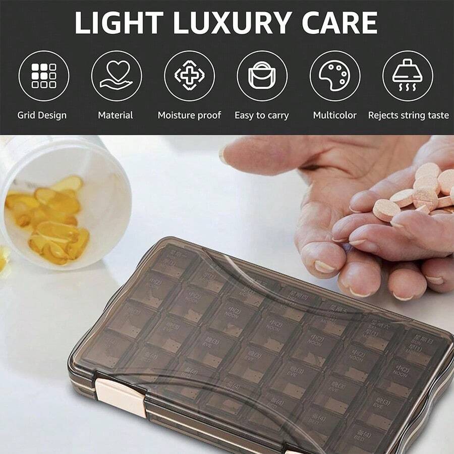 Waterproof Medication Storage Box MultiLayer Storage With Safety