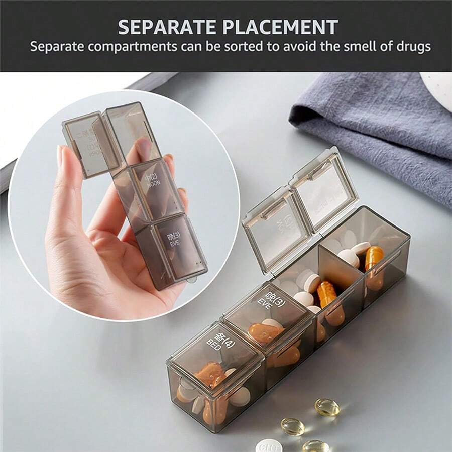 Waterproof Medication Storage Box MultiLayer Storage With Safety