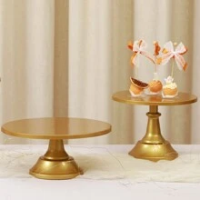 VILAVITA 3Pcs Cake Stand, White/Gold Cake Stand Set Diameter 8" 10" 12", Perfect Dessert Table Display Set, Cupcake&Cake Stands For Party, Wedding, Birthday, Baby Shower, Celebration - Vàng - Xem 4