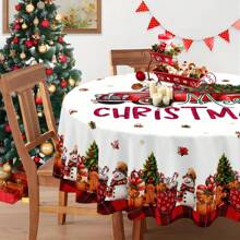 JIT 1pc 2025 New Spring Summer Floral Tablecloth - Pink And Purple Vintage Beautiful Rose Flower Butterfly Table Table Runner, Spring Summer Floral Table Cover, Stain Wrinkle Free - For Kitchen, Dining And Picnic Decor - Perfect Gift For Girls And Mother's Day - 677 - View 3