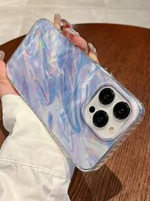 iPhone 15 Pro Max、16 Pro Max、14、13、12 Pro Max、11 波纹图案动画手机壳 - 無色 - 查看 2