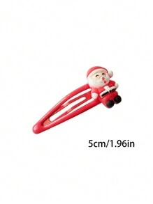 Bộ 10 kẹp tóc Giáng sinh - Thiết kế hình ông già Noel, tuần lộc và người tuyết dễ thương | Kẹp tóc PVC cho bé gái | Mũ đội đầu ngày lễ Quà tặng tốt nhất - Nhiều màu - Xem 5