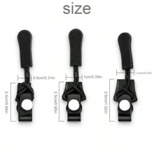 10/50 piezas Kit de reparación universal de cremalleras, cabezal de cremallera desmontable rápido e instantáneo, reemplazo del deslizador para chaquetas, bolsos, abrigos, costura gratis - Multicolor - Ver 4