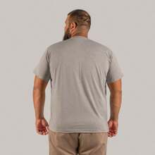 Miami Flors Streetwear Plus Size T-Shirt With Large Shape 30.1 Combed Cotton - 灰色 - 查看 2