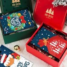 50 cái/gói Thiệp Giáng sinh "Merry Christmas", Quà tặng trang trí/Thiệp tên, Thiệp chúc mừng, Thiệp cảm ơn, Đồ trang trí quà tặng - Nhiều màu - Xem 3