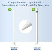 2/4 Packungen Ersatz-Spitzen kompatibel mit Apple Pencil 2. / 1. Generation, Spitzen ohne Verschleiß für präzise Kontrolle und Schreiben wie mit einem echten Stift, iPencil Spitzen kompatibel mit iPad Pro Pencil 2.Gen / Pencil 1.Gen