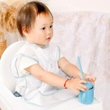 1 pieza Babero sin mangas impermeable y lavable para bebé/niño pequeño