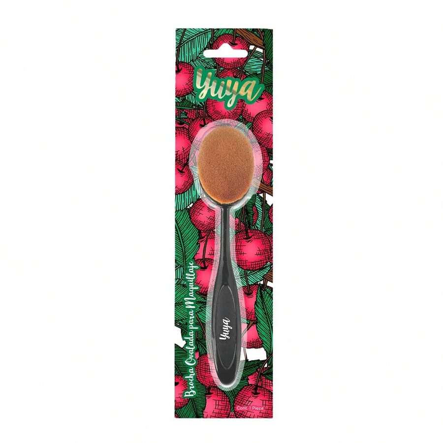 Yuya Oval Makeup Brush - Black - View 1