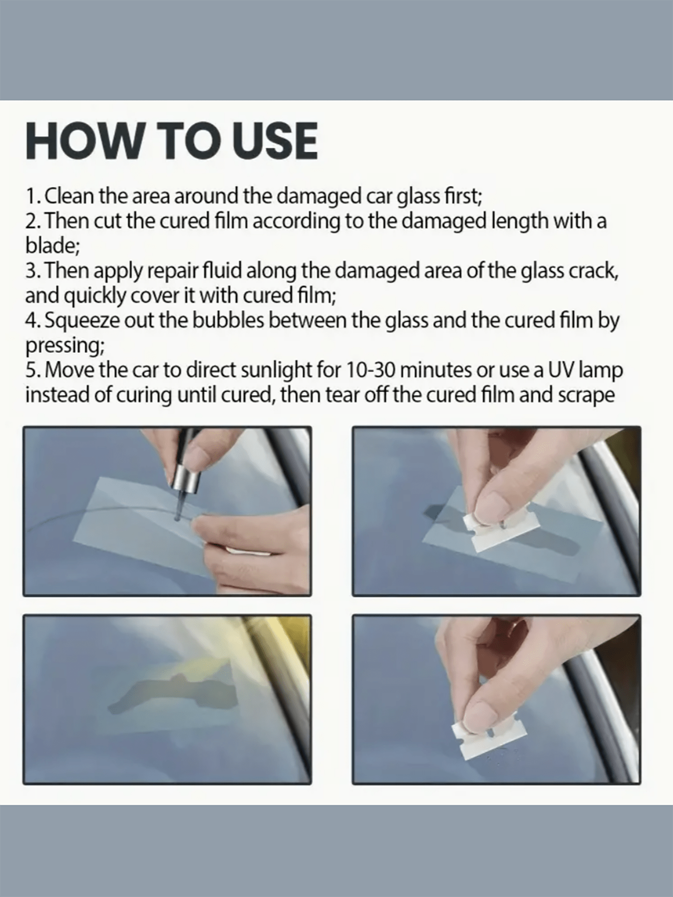 Windshield Repair Resin Kit: Fix Chips, Star Cracks & Bullseye Cracks ...
