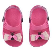 Girls' Sandal Papete Fleca With Glitter And Ladybug With Bow - Pink - View 6