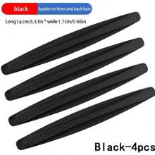 4pcs New Car Bumper Corner Guard Protector Decorative Trim, Universal For Front And Rear Bumpers