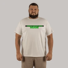 Extra Large Plus Size 30.1 Combed Cotton T-Shirt Street Fashion Blouse Miami Company - 奶油色 - 查看 1