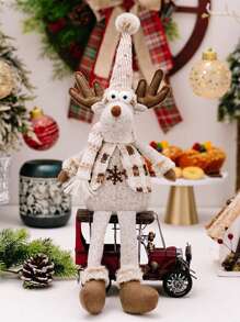 1pc Thanksgiving Knitted Decoration Decoration Atmosphere Decoration Old Man Snowman Elk Restaurant Desktop Window Decoration Decoration Decoration Home Decoration Best Gifts Birthday Christmas Decorations Room Decor Christmas