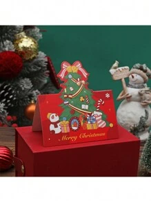 6 Retro Christmas Card Head Gift Packaging Card Gift Card Gift Card Gift Card Flower Shop Baking Gift Card Blessing Card - Multicolor - View 11