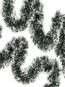 1条绿色金属光泽扭纹彩带，闪亮悬挂装饰，适用于圣诞树装饰、婚礼派对用品、生日礼物、家居装饰、圣诞节装饰、房间装饰、圣诞节冬季装饰 - 多色 - 查看 8