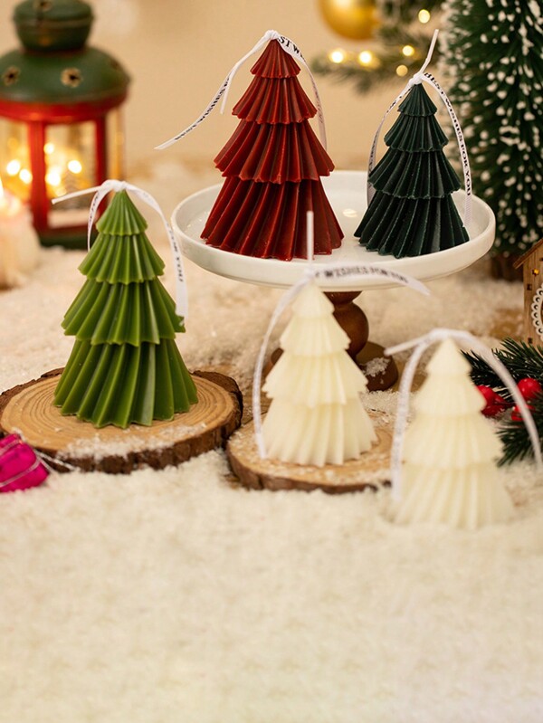 1pc Spiral Tree Scented Candle Gift, Decorative Home Accessory, Photo Prop,Room Decor,Gifts