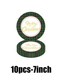 Zestaw 68 elementów wykonany z materiałów, w tym jednorazowe talerzyki papierowe, talerzyki papierowe z motywem zielonego drzewa, 7-calowe talerzyki papierowe, 9-calowa tektura, jednorazowe talerzyki na imprezę, materiały, talerzyki papierowe, akcesoria na imprezę