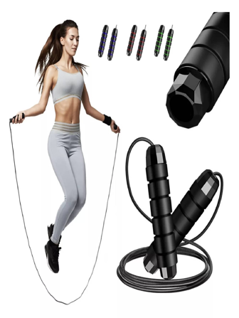 Cuerda De Saltar Antideslizante Cable Ajustable Ergonomica 300 Cm