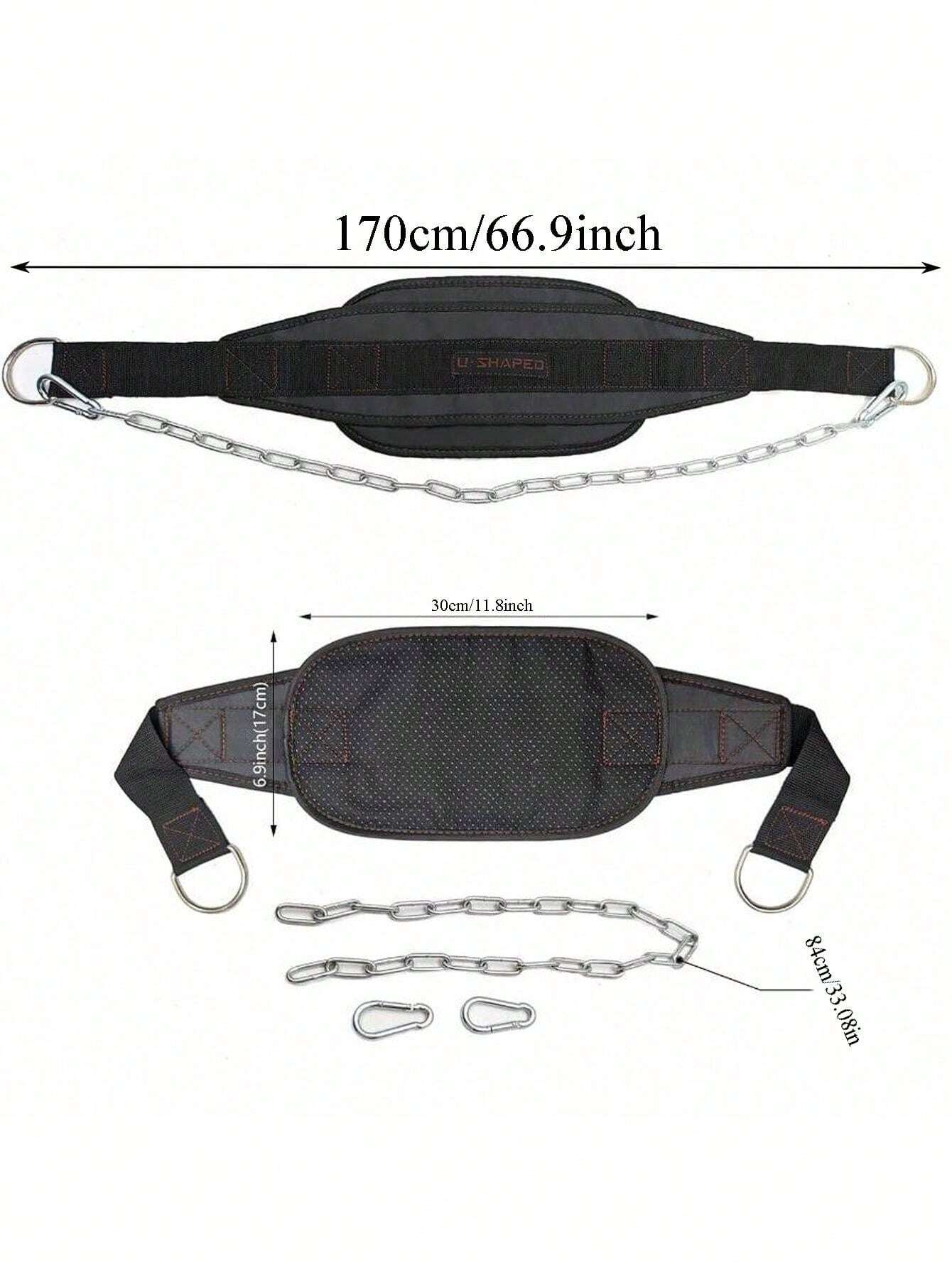 1 Set Weightlifting PullUp Belt, Chain Weighted Belt For PullUps And