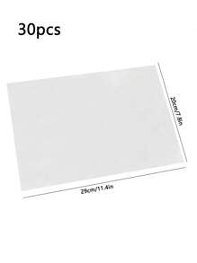 30 件/60 件/100 件一次性防静电清洁布除尘纸拖把适用于地板、瓷砖、家居清洁用品 - 白色 - 查看 8