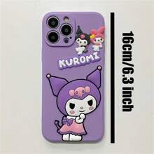 Sanrio 1PC 3D Cartoon Soft TPU Phone Case, Cute Kawaii Ochronna Etui, Kompatybilny Z Iphone 11/12 Mini/13 Pro/14 Pro Max/15 Pro Max/15 Plus/16 Wszystkie Modele, 6.3 Cala, Cute Creature Design, Phone Accessory