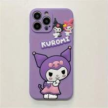 Sanrio 1PC 3D Cartoon Soft TPU Phone Case, Cute Kawaii Ochronna Etui, Kompatybilny Z Iphone 11/12 Mini/13 Pro/14 Pro Max/15 Pro Max/15 Plus/16 Wszystkie Modele, 6.3 Cala, Cute Creature Design, Phone Accessory