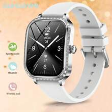GUHUAVMI GUHUAVMI Luxury Smart Watch For Women, 1.75inch(4.45cm) HD Curved Screen With Bluetooth Call, Custom Face Dial, Information Push, Music, Multi-Sport Mode Watches, Women's Physiological Health, Sleep Monitor Fitness Tracker Bracelet, IP68 Waterproof Smartwatch For Android IOS, The Best Gift For Girlfriend, Mother, Wife Or Sisters