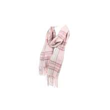 Soft Cashmere Feel Scarf - Classic Plaid Scarves For Men And Women - Kẻ caro màu hồng - Xem 1
