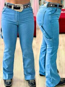 Women's Jeans, Light Carpenter, Premium Country Line, Rodeo, Cavalgada, High Waist - Rửa nhẹ - Xem 1