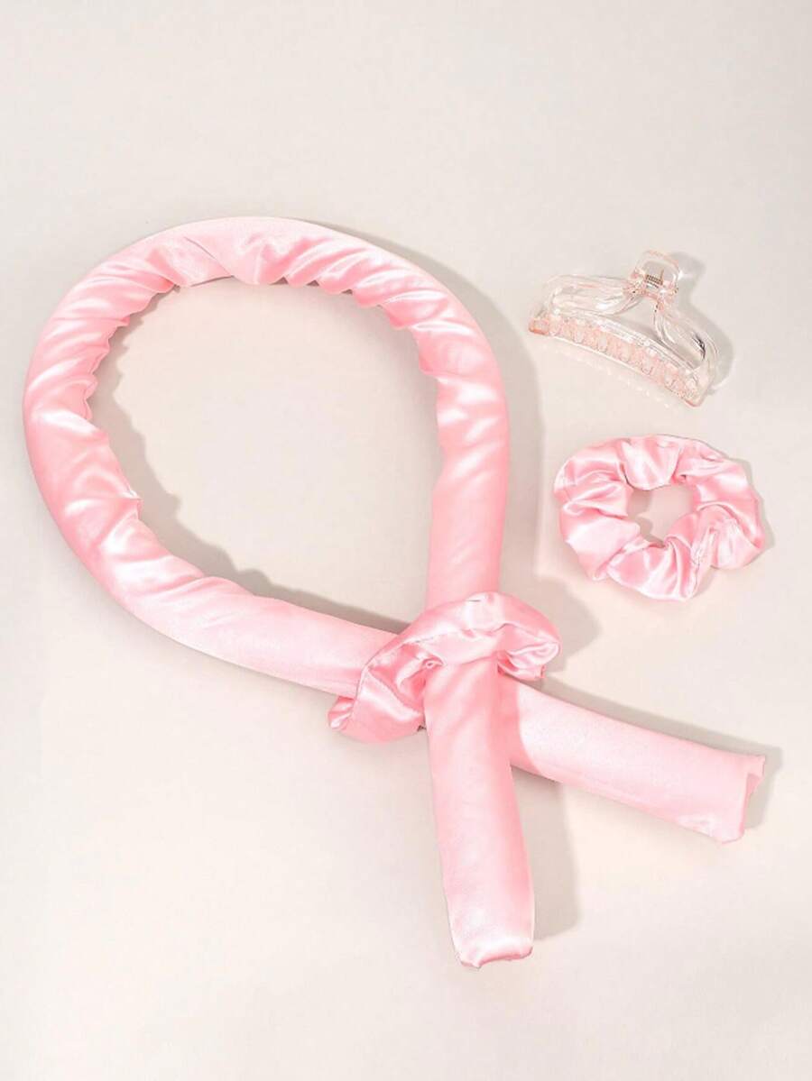 1 Bộ dụng cụ uốn tóc Slouchy không dùng nhiệt, Bộ dụng cụ tạo kiểu tóc xoăn ngủ họa tiết da báo Dopamine không dùng nhiệt mới với lô uốn tóc xốp Slouchy bằng cao su, Phụ kiện tóc tạo sóng tự nhiên - Nhiều màu - Xem 1