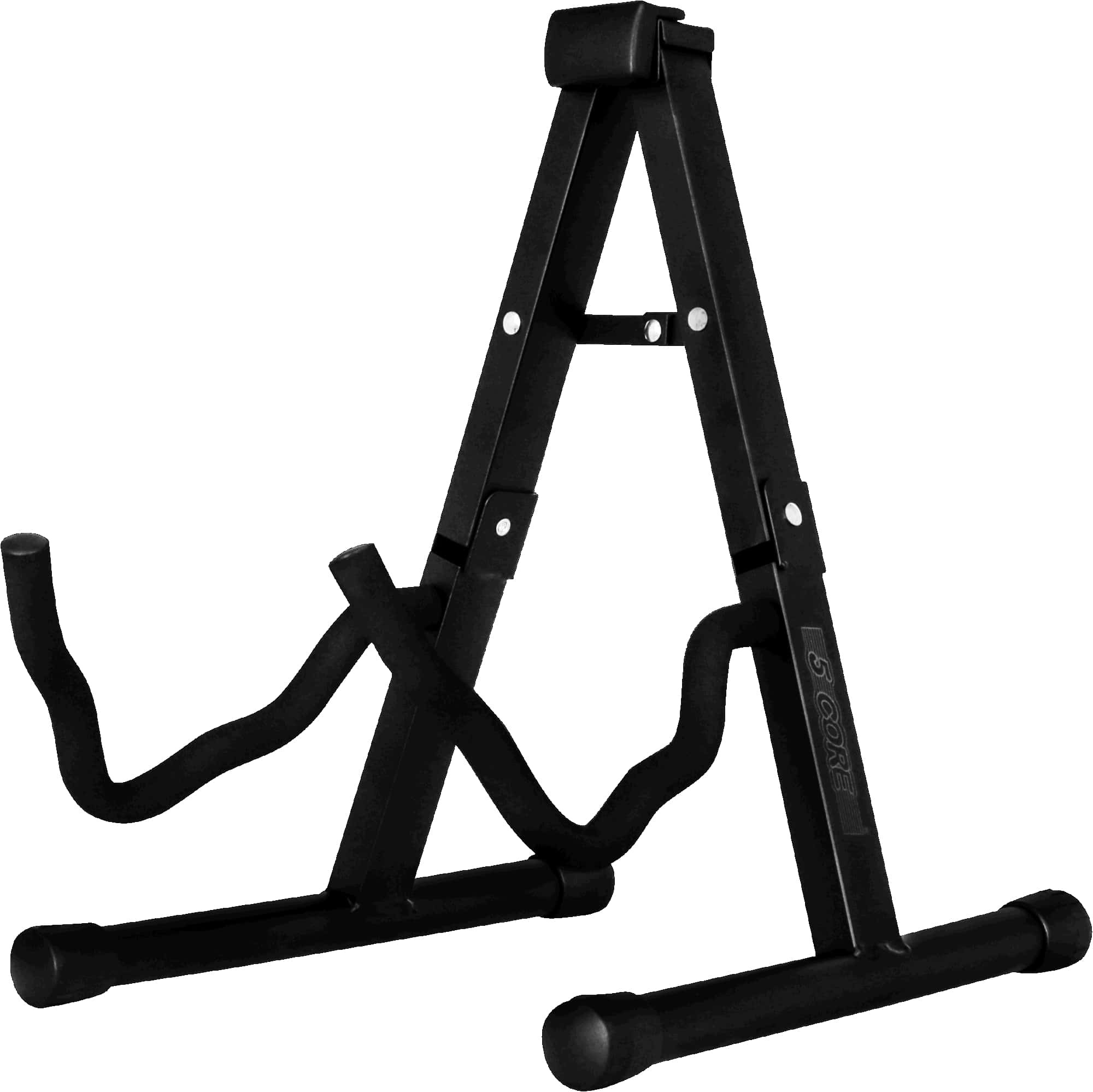Double Guitar Stand Floor Adjustable Heavy Duty A Frame Universal