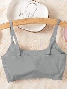 3pcs Seamless Sports Racerback Wireless Bras With Removable Pads, Runs Small, Please Order One Size Up For Women