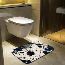 1 tấm thảm sàn phong cách tranh mực đen trắng, thảm chống trượt mềm mại, đơn giản và sáng tạo, chống mỏi, thấm hút, phòng tắm, phòng ngủ, phòng khách, nhà bếp, phòng tắm, phòng giặt, phòng tắm, hành lang, lối ra vào, phòng trò chơi, vật liệu Diatomite dày 3,5mm cho mọi mùa, thảm trang trí nhà cửa - Nhiều màu - Xem 2