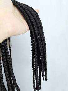 14英寸黑色混色波波辫蕾丝前假发，带婴儿发的合成编织蕾丝假发，女士款