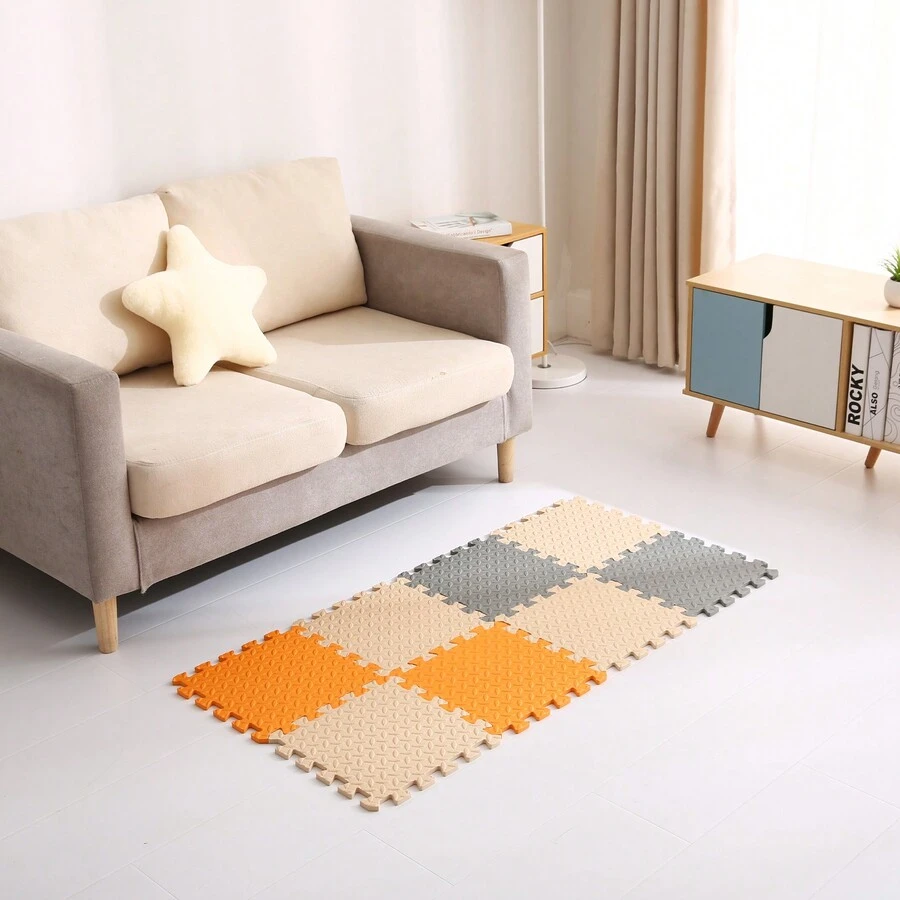 30*30*1cm (8Pcs/Set), MultiColored Play Mat For Baby, EVA Interlocking