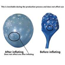 10/20/30 个透明雪花气球 12 英寸雪花印花乳胶气球适用于圣诞派对婚礼新娘送礼会单身派对送礼会和其他派对室内外装饰营造派对氛围 - 藍色 - 查看 6