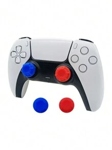 6 个硅胶操纵杆帽，蘑菇头按钮，防滑防汗设计的握把拇指杆，兼容 PS5/PS4/PS3/XB0X 系列 S/X/XB0X ONE/XB0X 360/SWITCH PRO 控制器，零售盒包装 - 彩色 - 查看 6