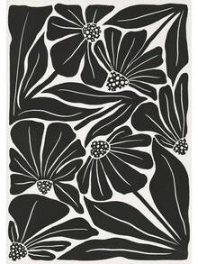 1pc Mid Century Neutral Beige Black Abstract Plant Botanical Flower Poster In Canvas Tranh Tường Hình Ảnh Cho Phòng Trang Trí Nội Thất Không Có Khung - Nhiều màu - Xem 16