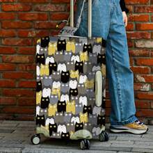 Luggage Cover Travel Case Cover For 18 To 32 Inch Luggage Protector Cases For Outdoor Travel Business Fashion Graphic Pattern For Men Women Travel Accessories Polyester Suitcase Elastic Dust Covers Student Back To School Stuff Travel Essentials Workout Camping Holiday Essentials Vacation Cruise Suitcase Cover Bag For School School Accessories