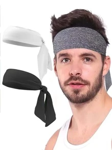 1pc Fashionable Minimalist High Elastic Absorb Sweat Sports Headband, Suitable For Cycling, Tennis, Basketball, Running, Fitness, Yoga