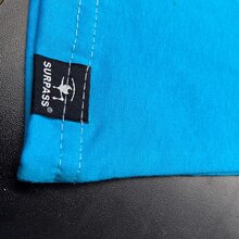 Extra Large Plus Size 30.1 Combed Cotton T-Shirt Street Fashion Blouse Los Angeles Font - Màu xanh nhạt - Xem 3