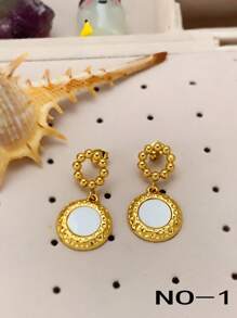 6 Pcs Women's Gold Hoop Earrings,14k Gold Cartilage Earrings Set Allergy Resistant Water Drop Pearl Earrings Delicate Gold Studs Small Gold Huggie Hoop Earrings Women's Fashion Gold Accessories